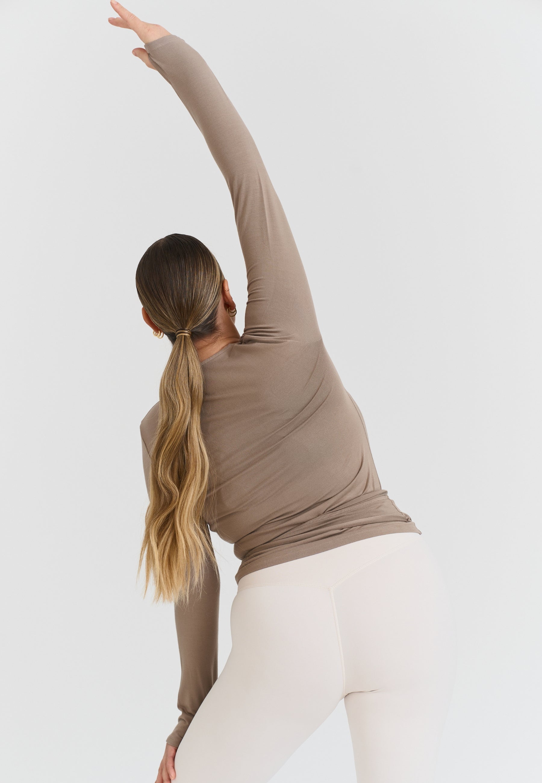 Soft Ballet Wrap Top - Clay