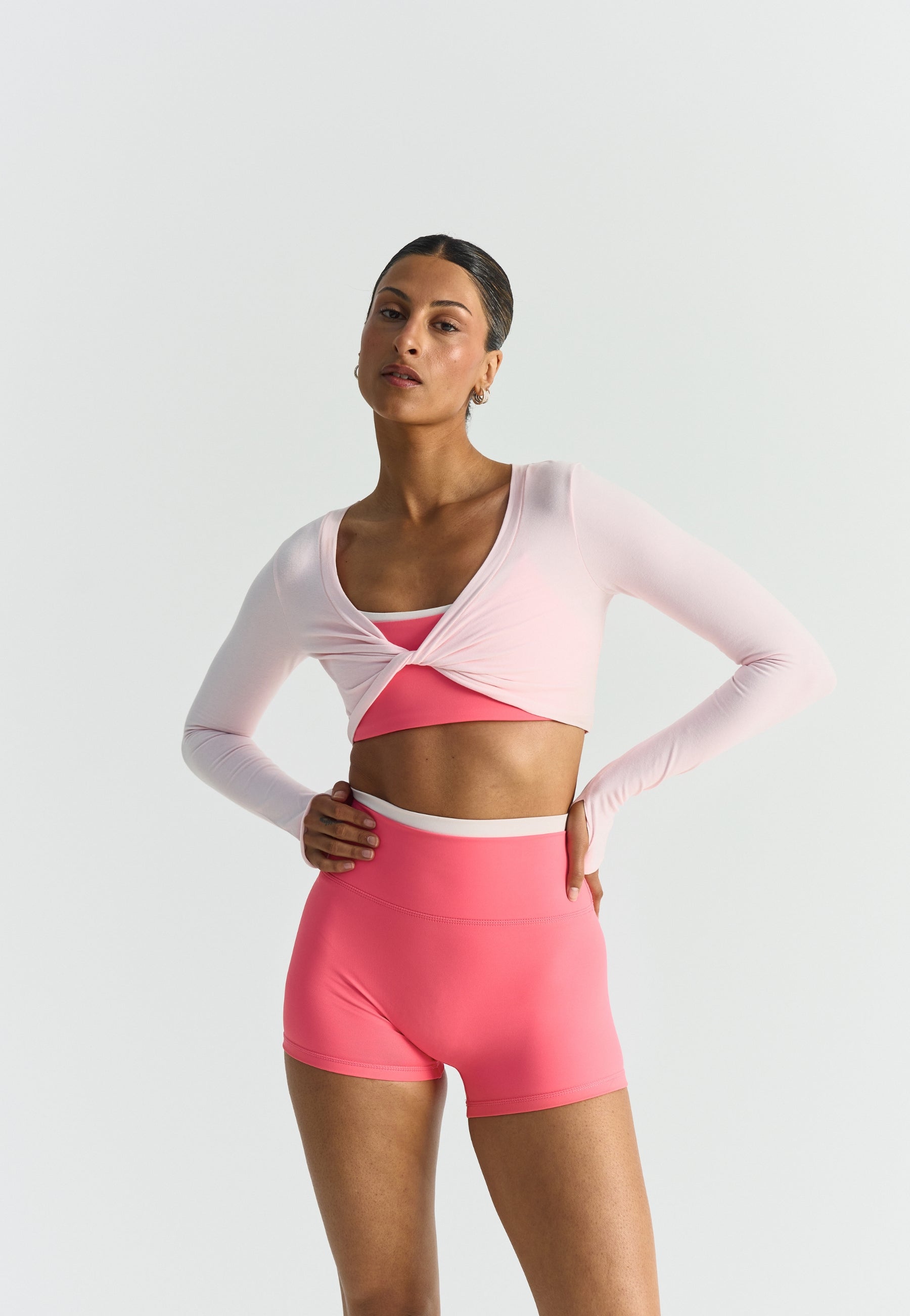 Soft Cotton Twist Top  - Ballet Slipper