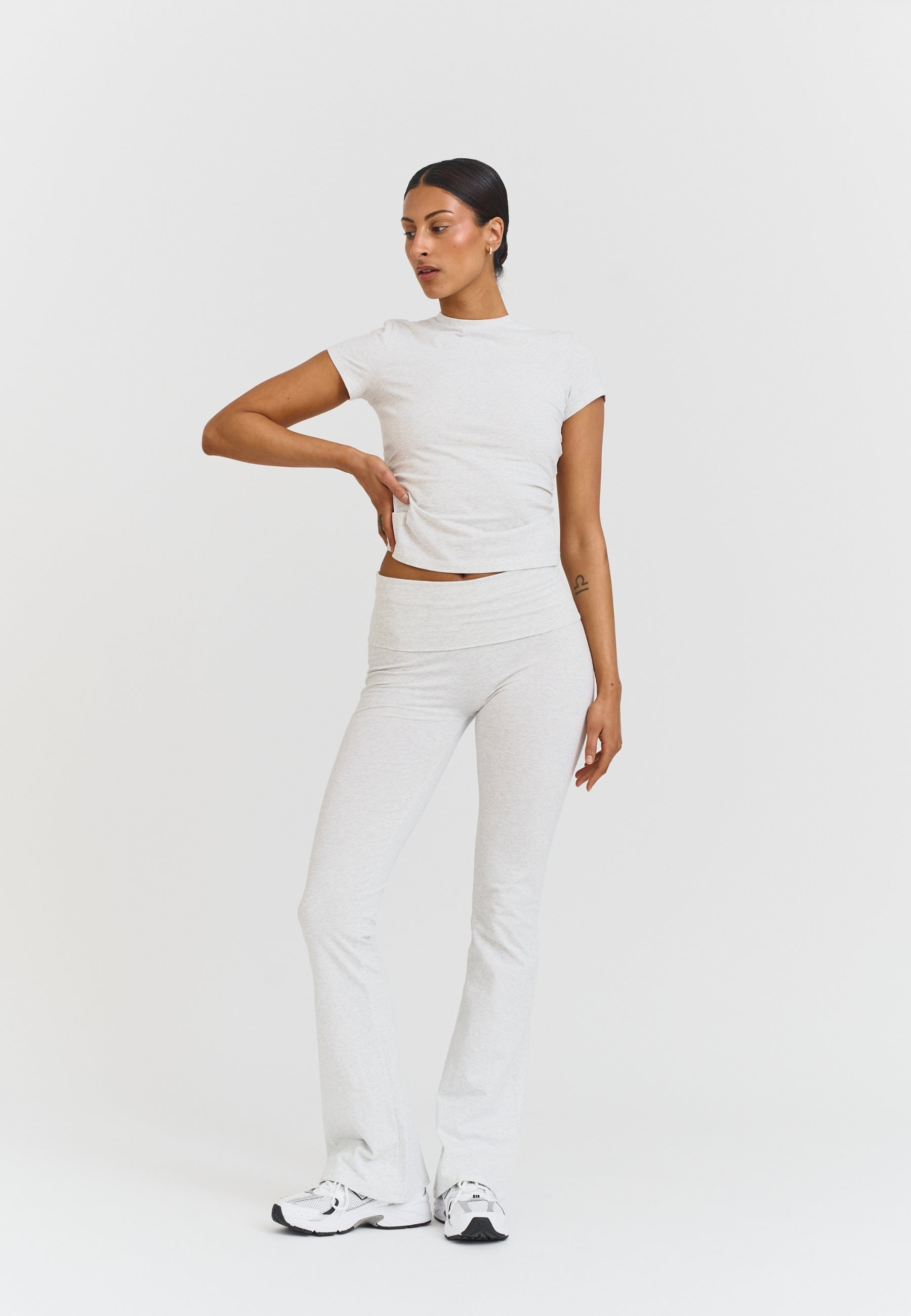 Soft Cotton Yoga Pants Marl