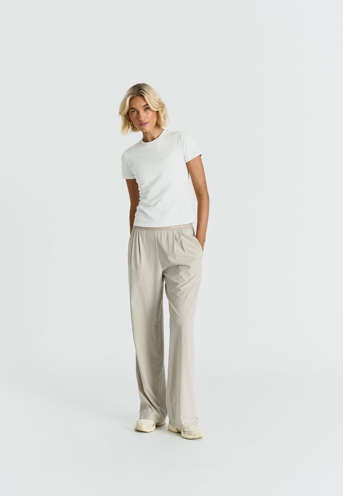 Softflow Wide Leg Pants Oatmeal