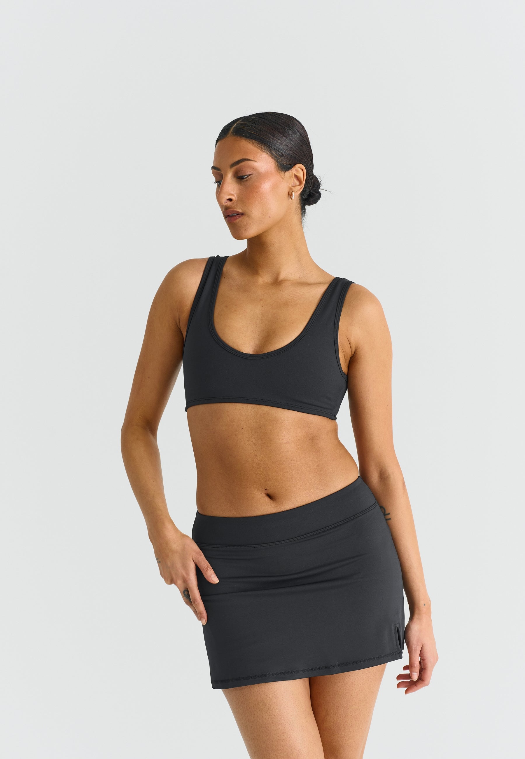 Softsculpt A-Line Mini Skirt - Black