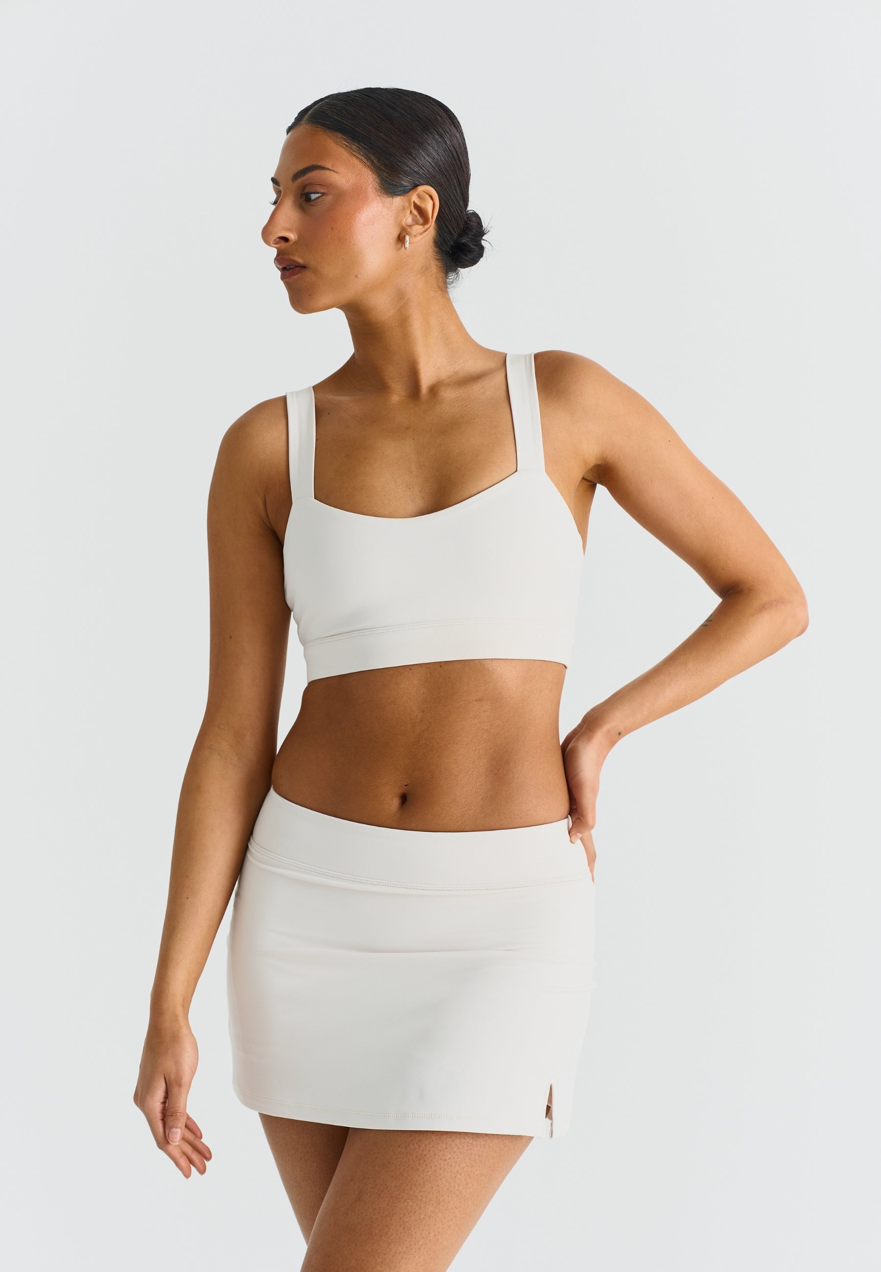 Softsculpt A-Line Mini Skirt - Marshmallow