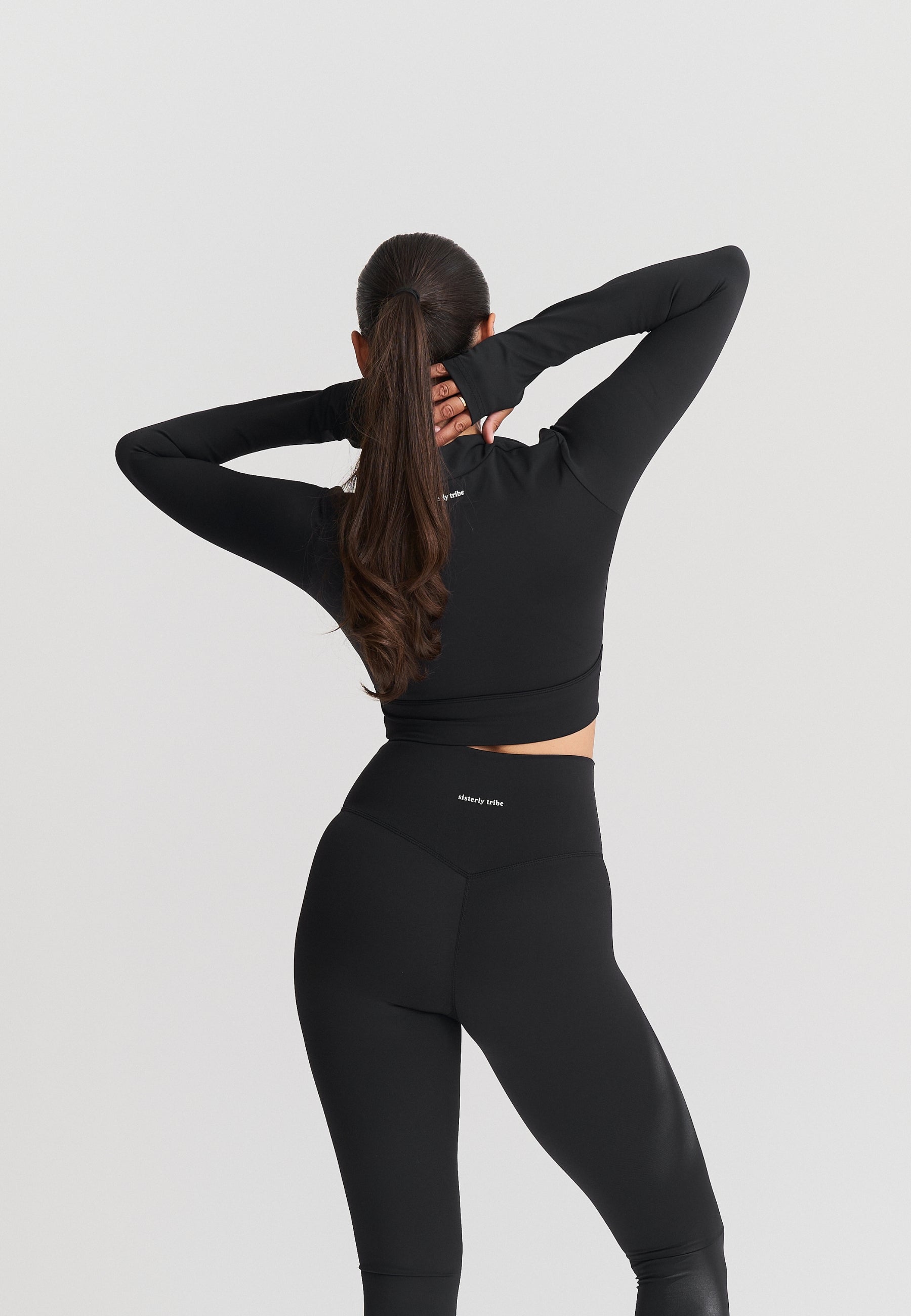 Softsculpt Bolero Long Sleeve Top - Black