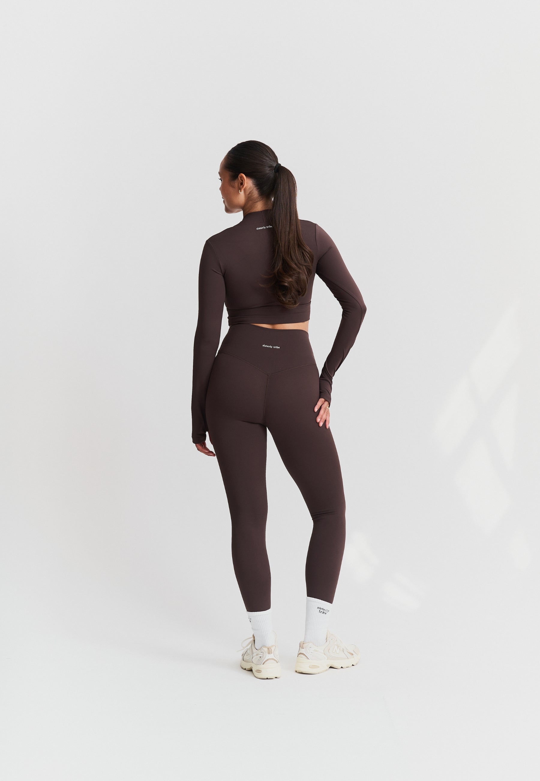 Softsculpt Bolero Long Sleeve Top - Espresso