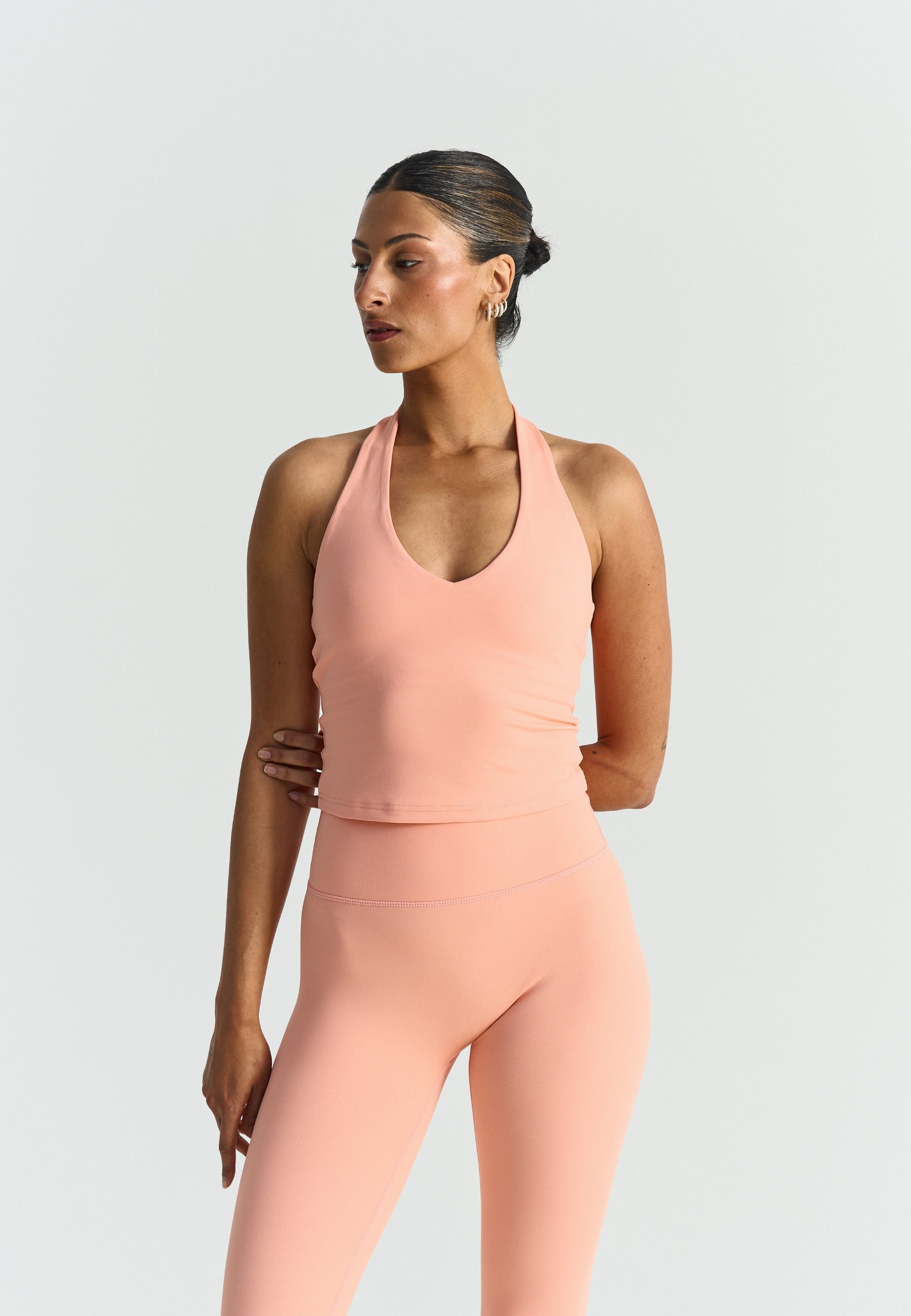 Softsculpt Halter Neck Top - Peach