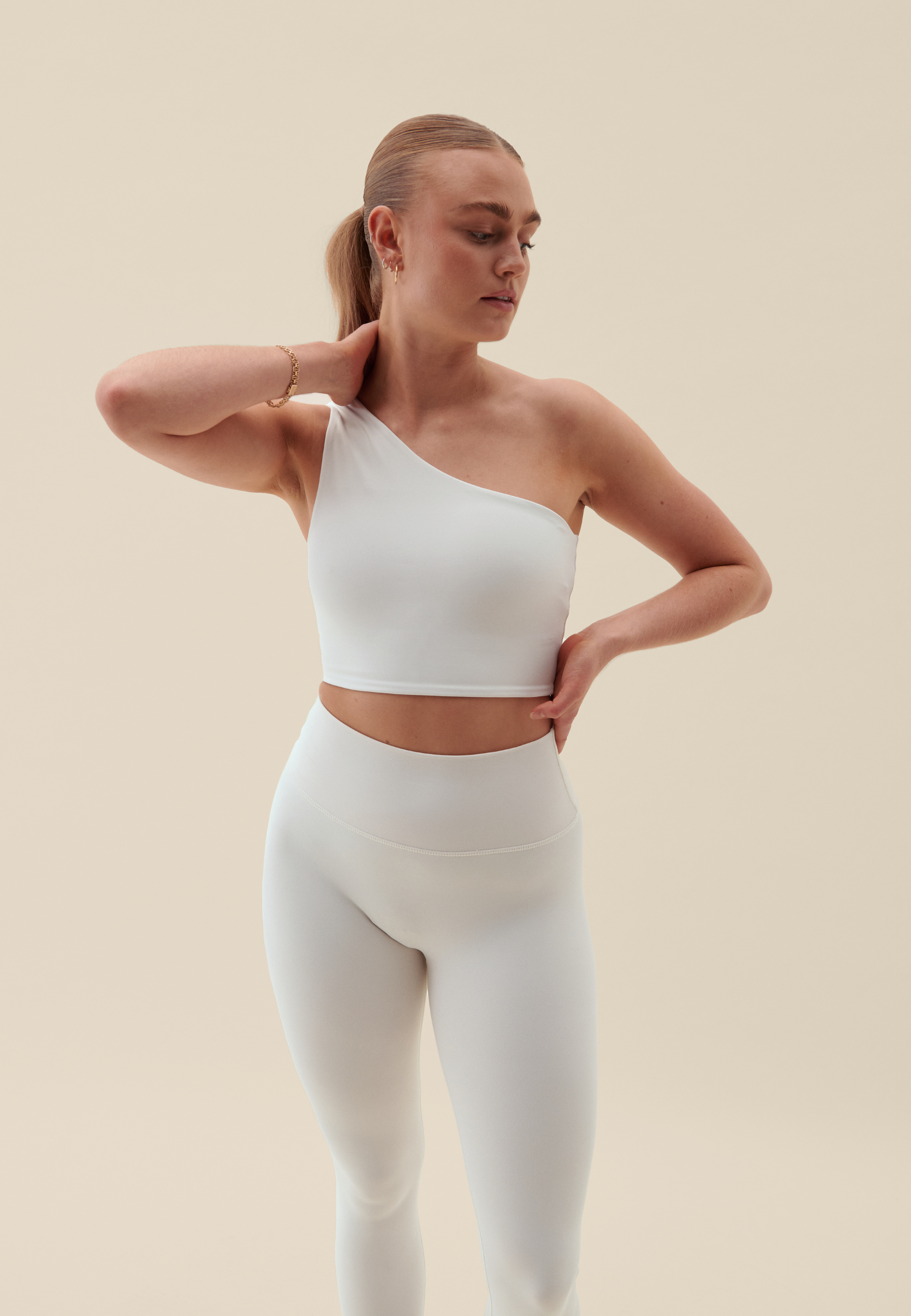 Softsculpt One Shoulder Top - Marshmallow