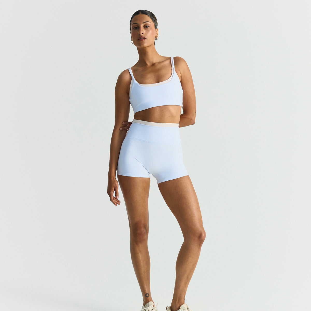 Softsculpt Double Layer Shorts - Ice Blue