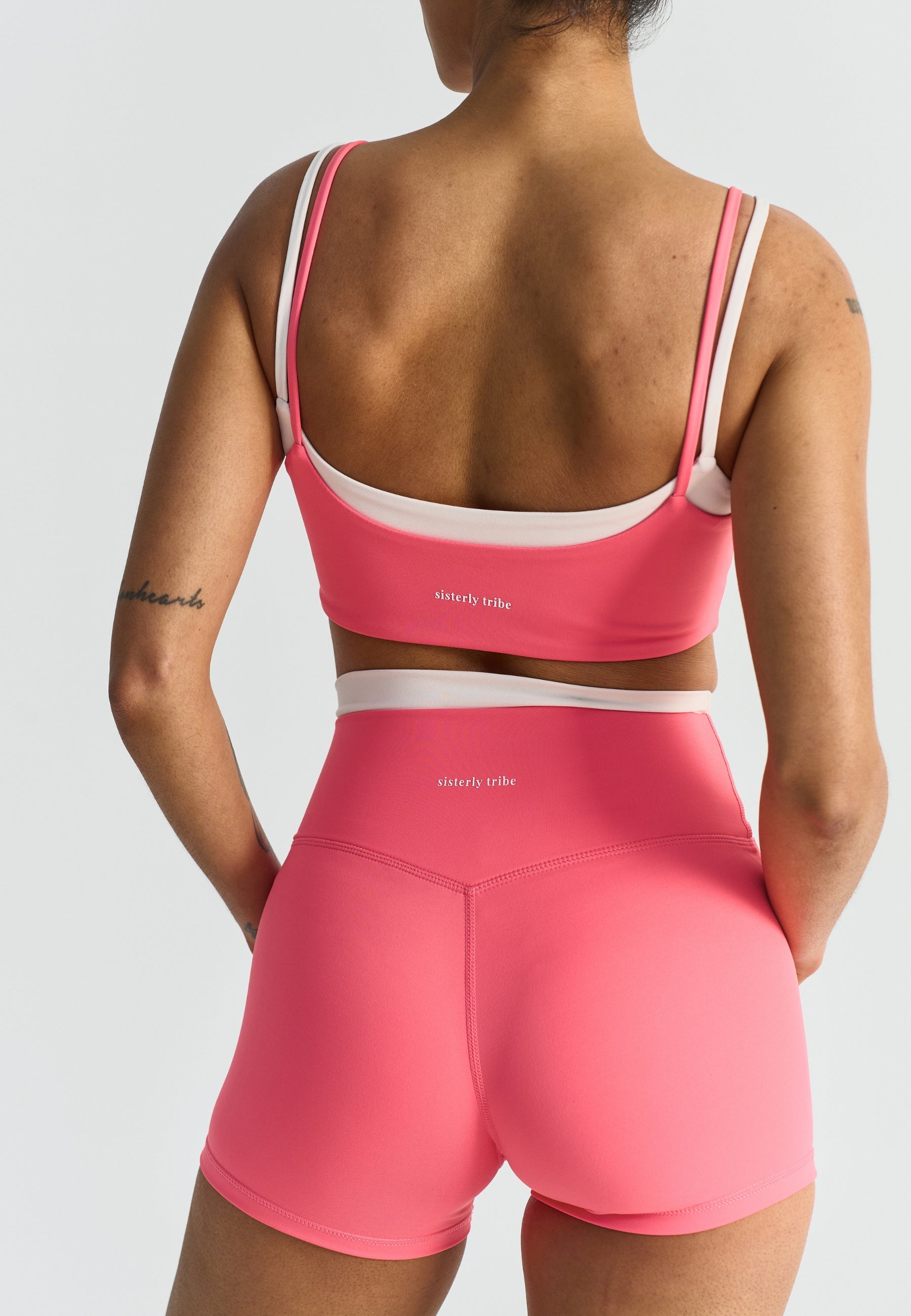 Softsculpt Double Layer Shorts Sunkissed Coral
