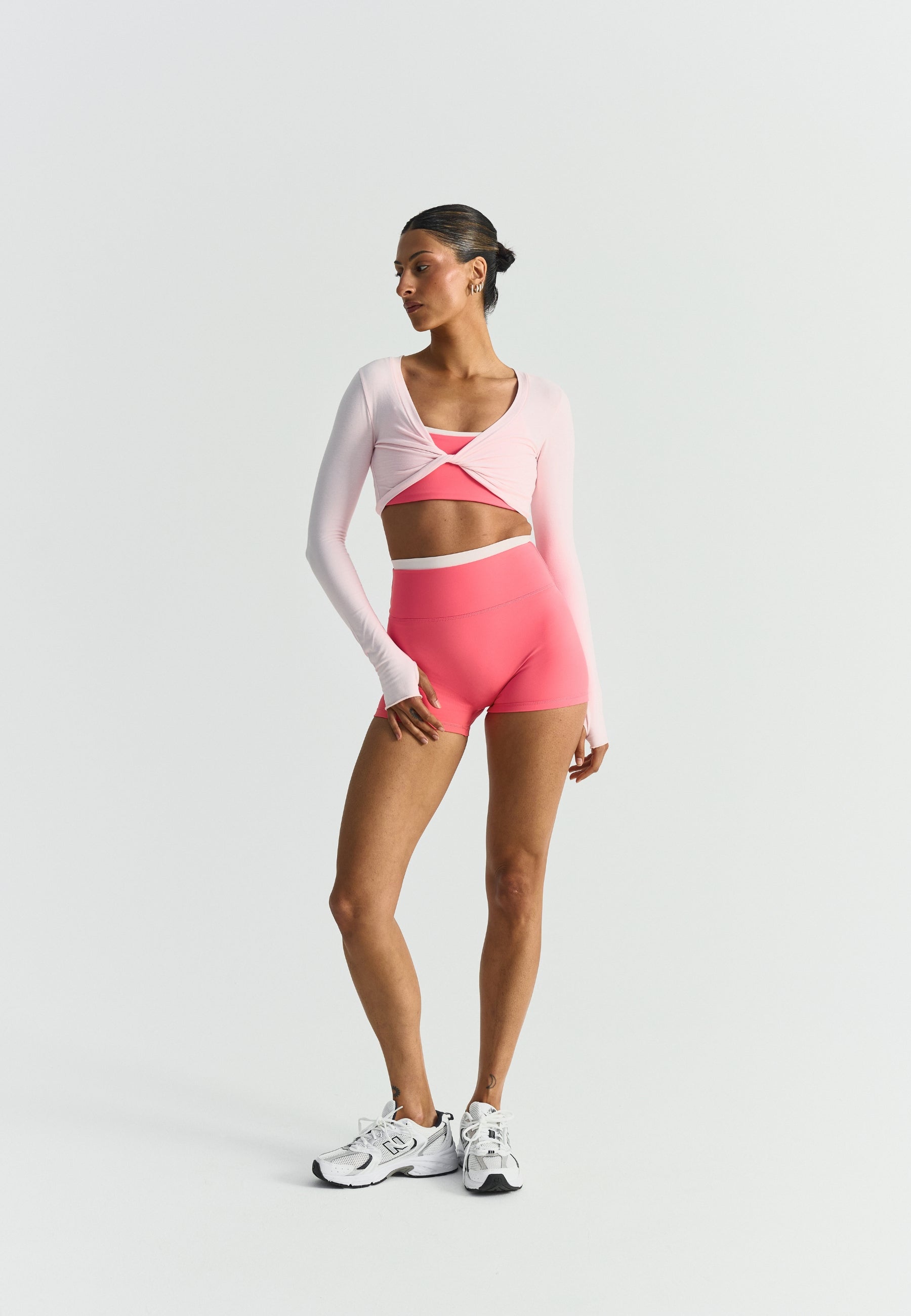 Softsculpt Double Layer Shorts Sunkissed Coral