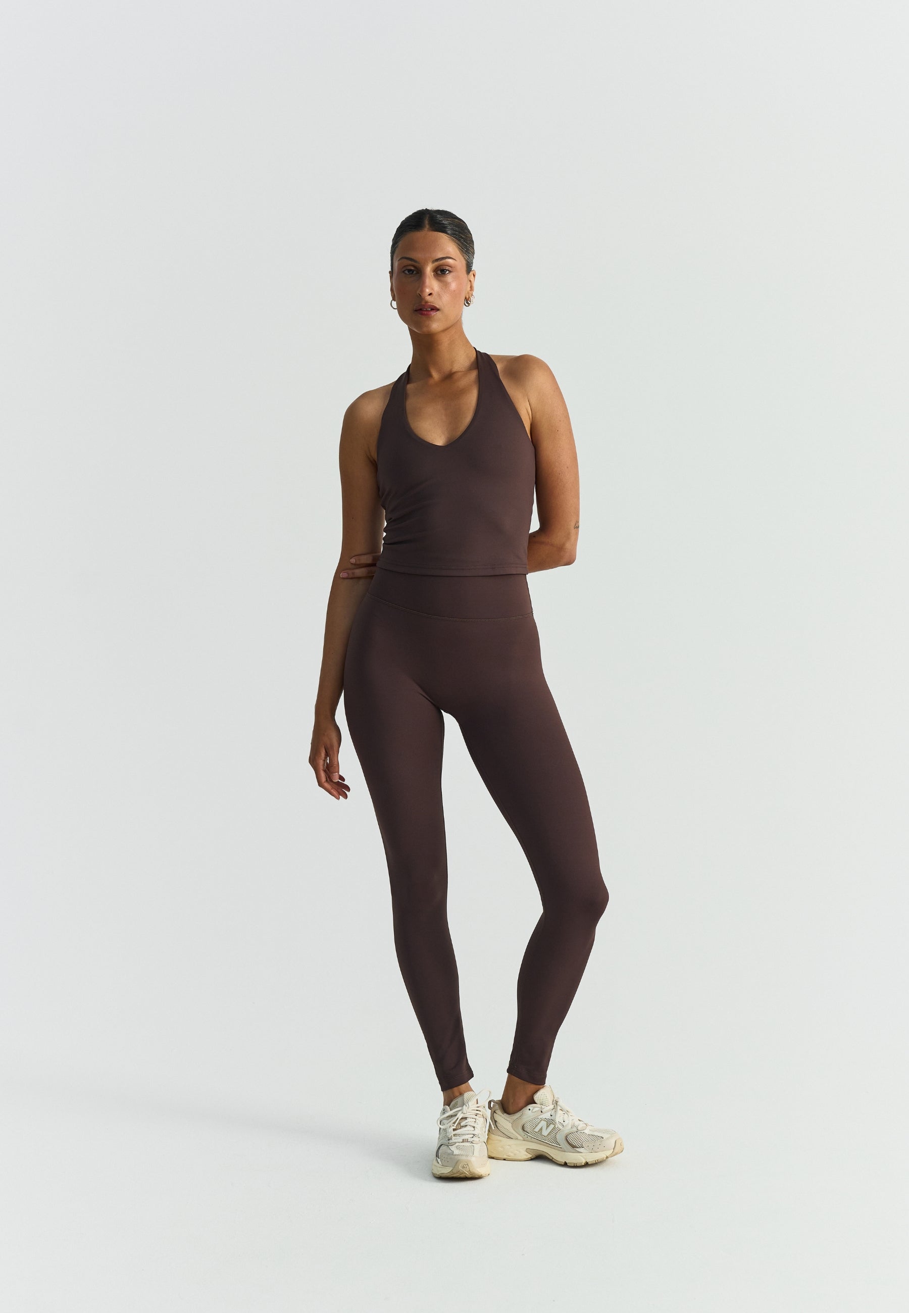 Softsculpt Halter Neck Top Espresso