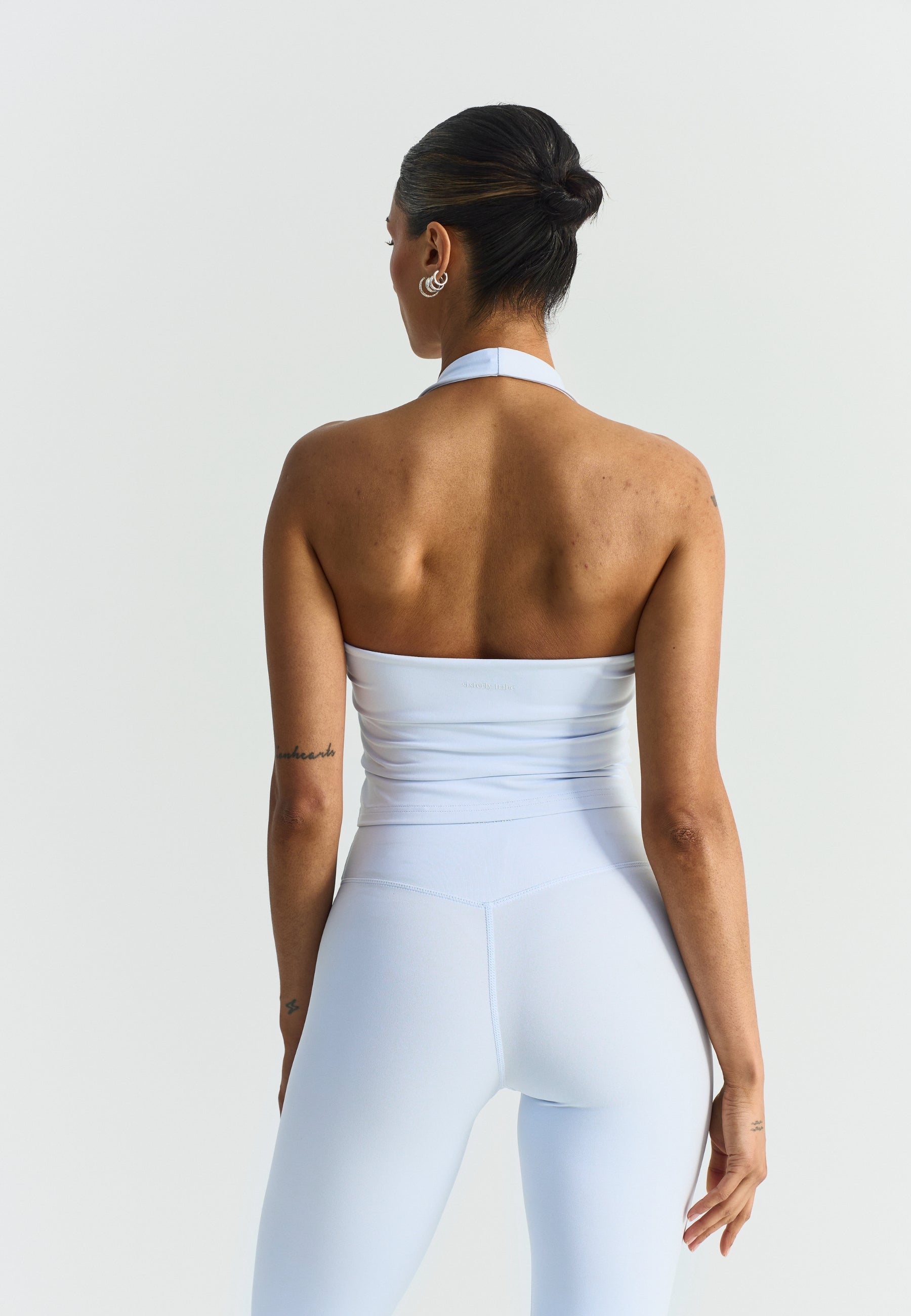 Softsculpt Halter Neck Top Ice Blue