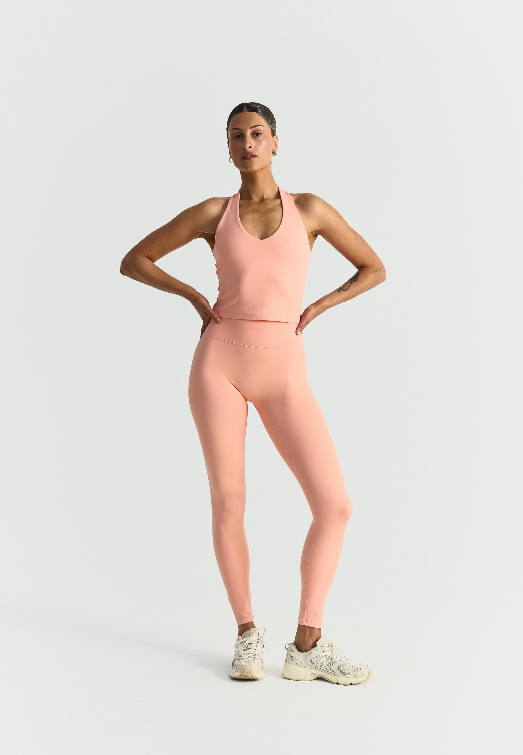 Softsculpt Halter Neck Top Peach