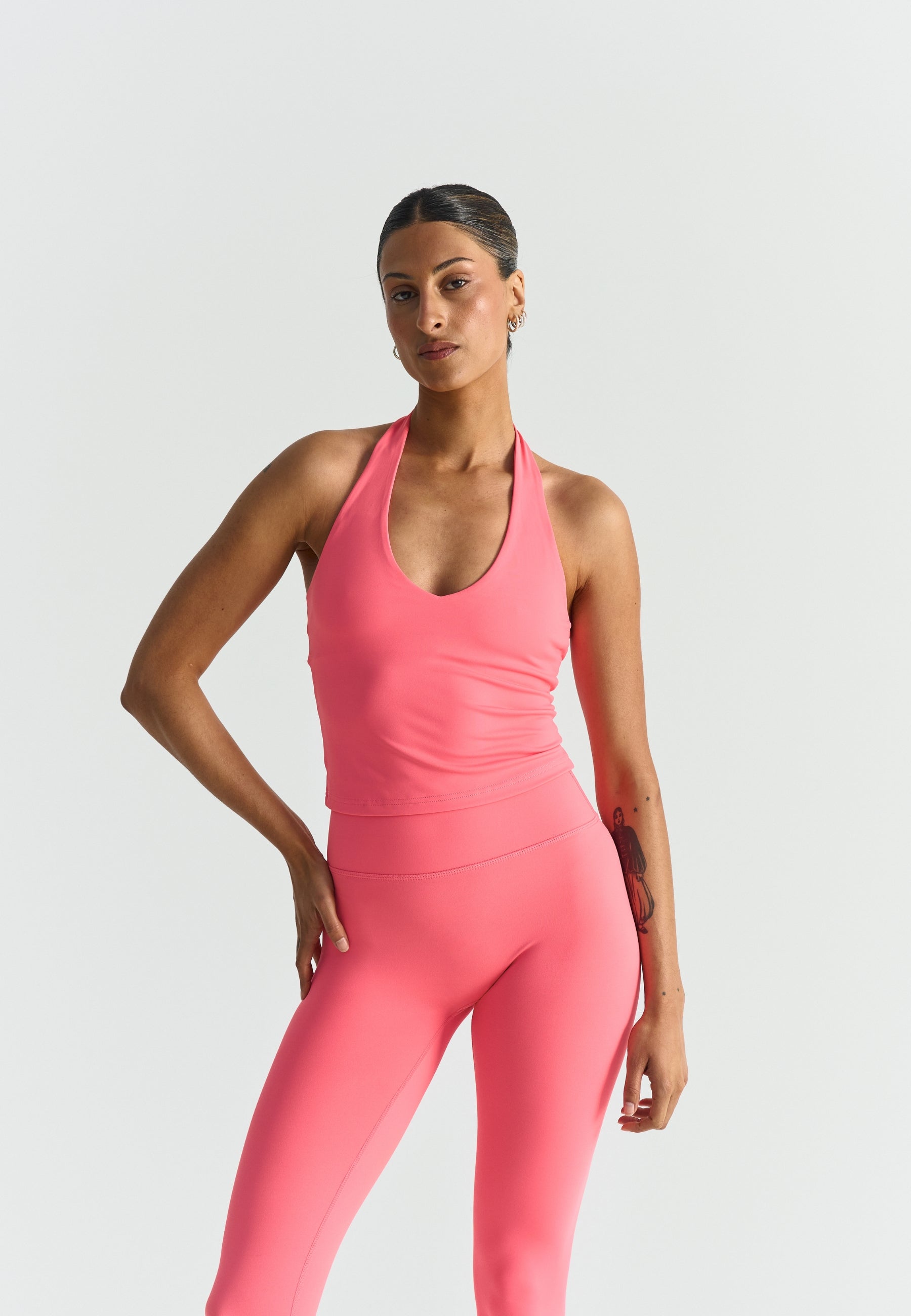 Softsculpt Halter Neck Top - Sunkissed Coral